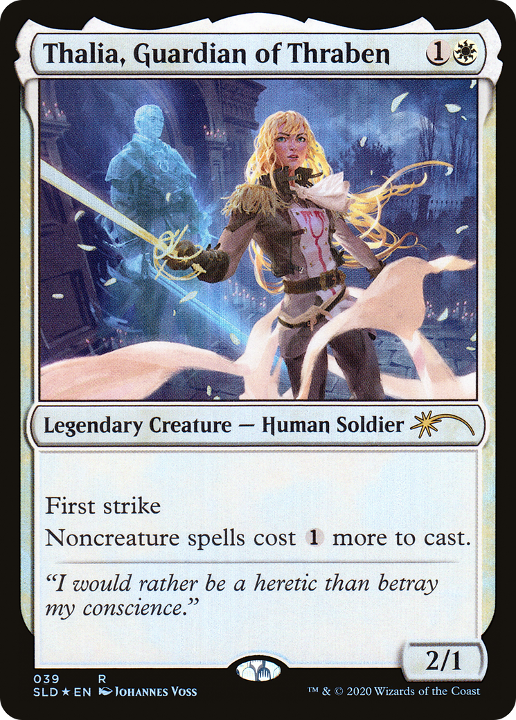 Thalia, Guardian of Thraben (039) (SLD-039) - Secret Lair Drop Foil