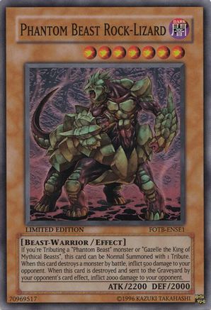 Phantom Beast Rock-Lizard (FOTB-ENSE1) - Force of the Breaker Limited