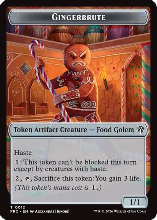 Gingerbrute // Myr Double-Sided Token (FRC-12 // 15) - Commander: Reality Fracture