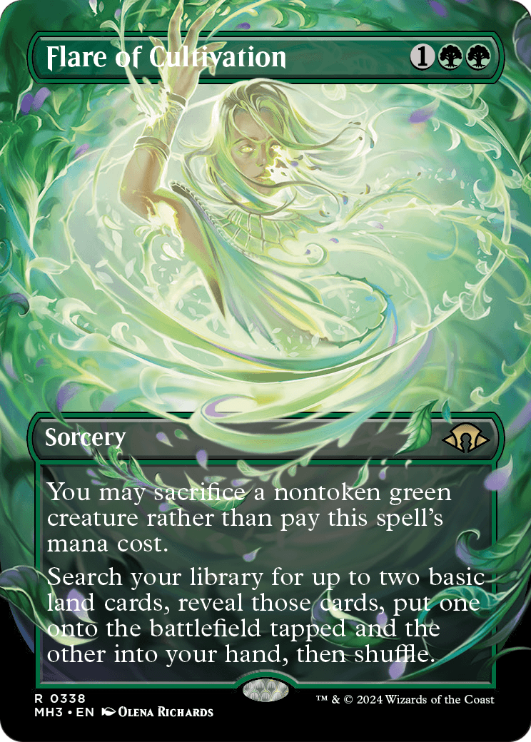 Flare of Cultivation (Borderless) (MH3-338) - Modern Horizons 3