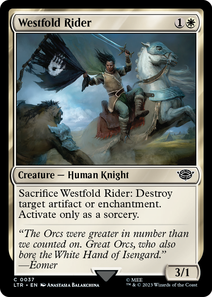 Westfold Rider (LTR-037) - The Lord of the Rings: Tales of Middle-earth Foil