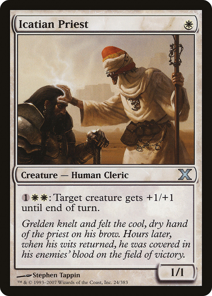 Icatian Priest (10E-024) - Tenth Edition Foil