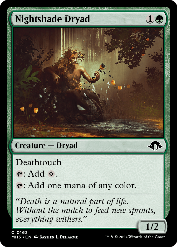 Nightshade Dryad (MH3-163) - Modern Horizons 3