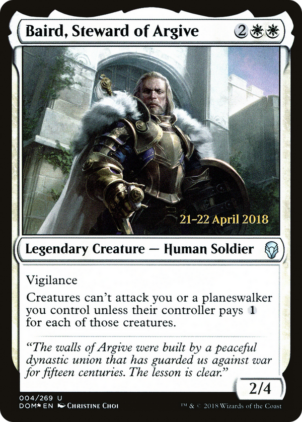 Baird, Steward of Argive (PRE-004) - Dominaria Promos Foil