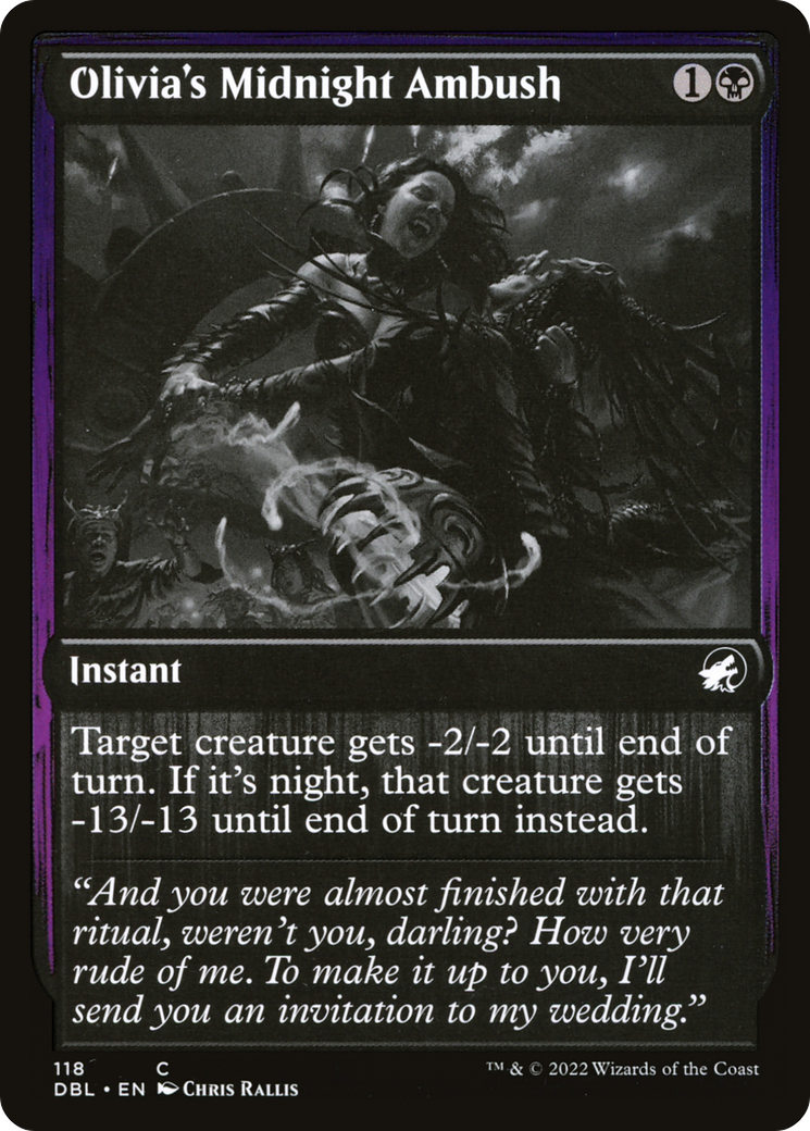Olivia's Midnight Ambush (DBL-118) - Innistrad: Double Feature Foil