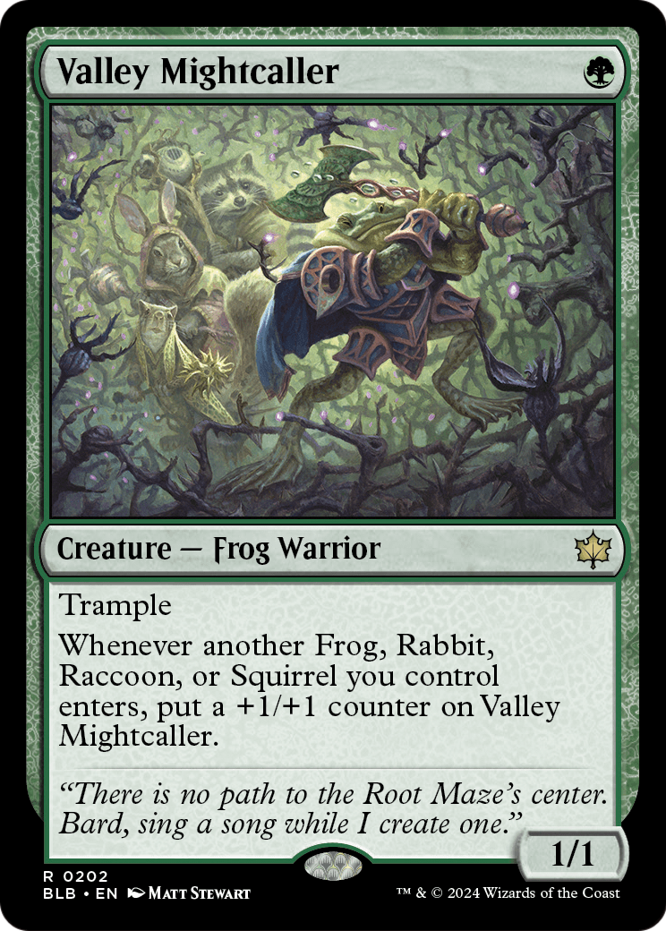 Valley Mightcaller (BLB-202) - Bloomburrow Foil