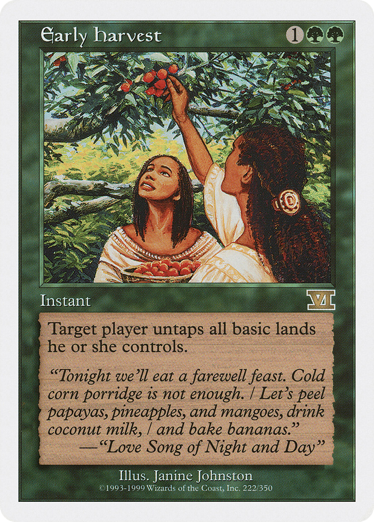Early Harvest (6ED-222) - Classic Sixth Edition