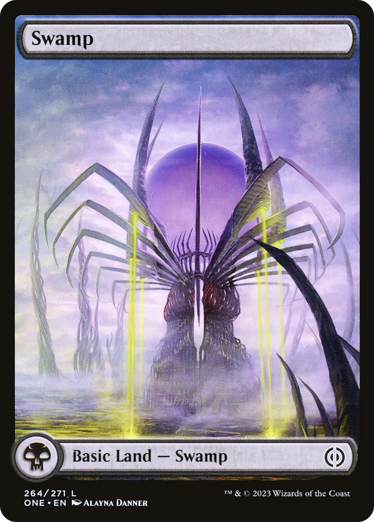 Swamp (264) - Full Art (ONE-264) - Phyrexia: All Will Be One Foil