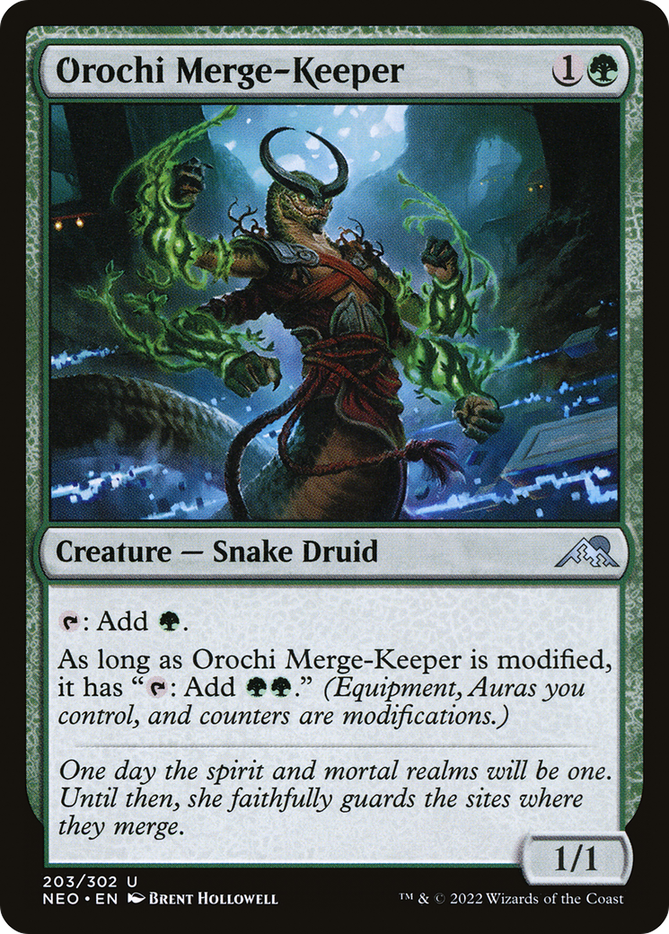 Orochi Merge-Keeper (NEO-203) - Kamigawa: Neon Dynasty