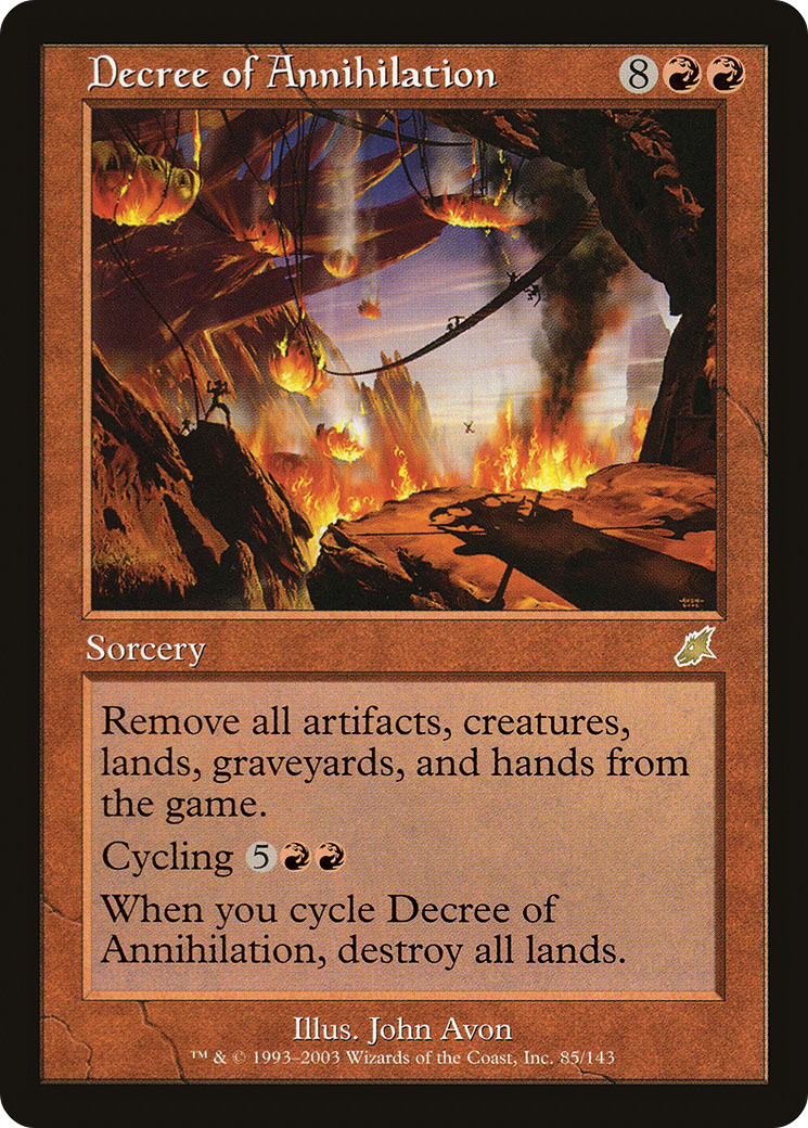 Decree of Annihilation (SCG-085) - Scourge Foil