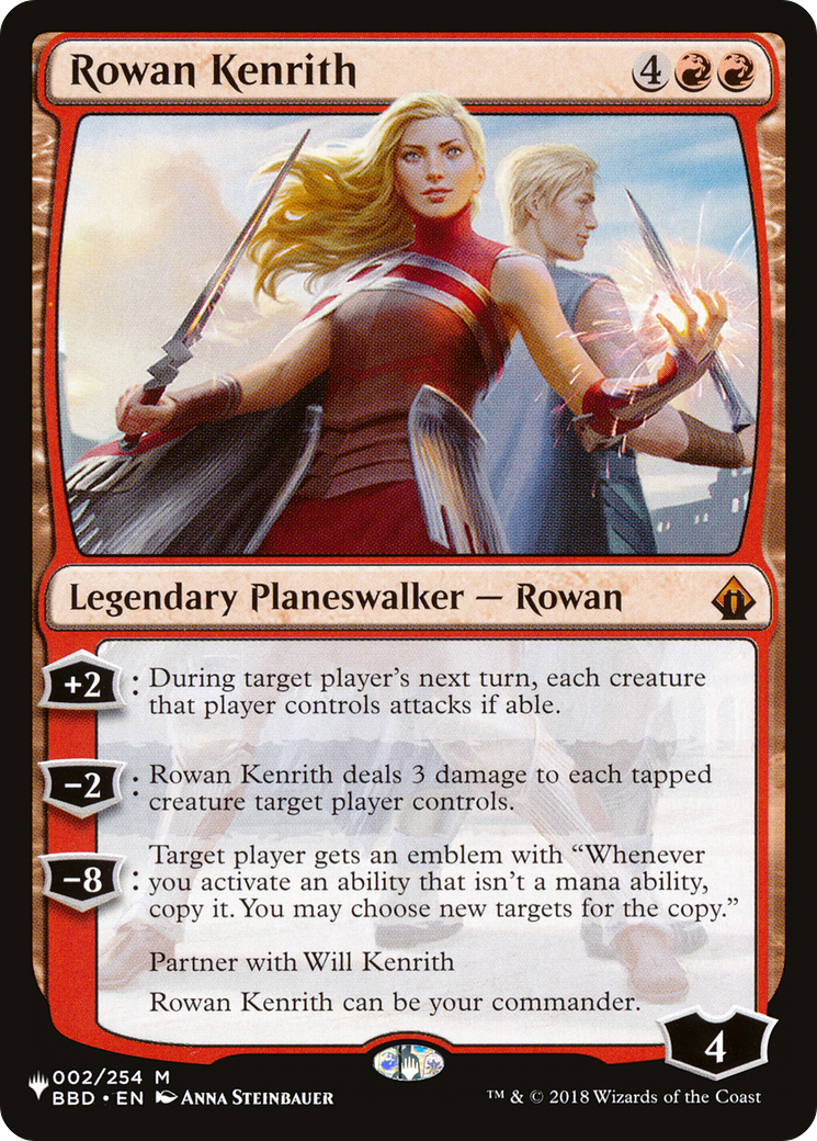 Rowan Kenrith (LIST-002/254) - The List