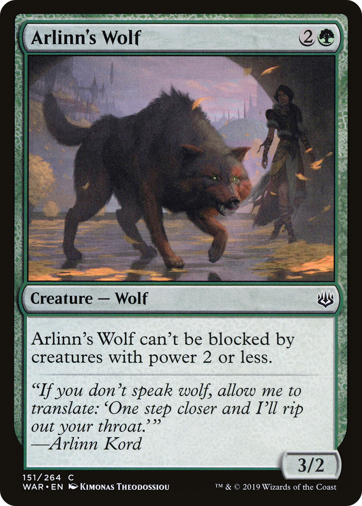Arlinn's Wolf (WAR-151) - War of the Spark Foil