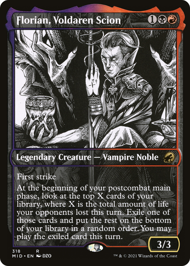 Florian, Voldaren Scion (Showcase) (MID-318) - Innistrad: Midnight Hunt: (Showcase)