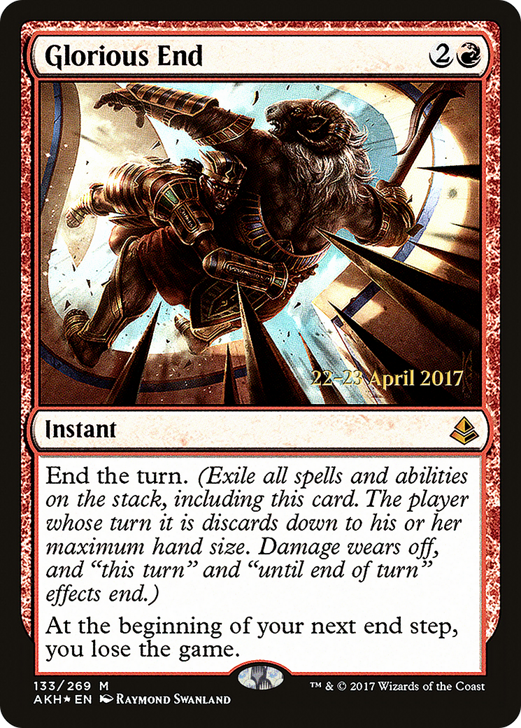 Glorious End (PRE-133) - Amonkhet Promos Foil