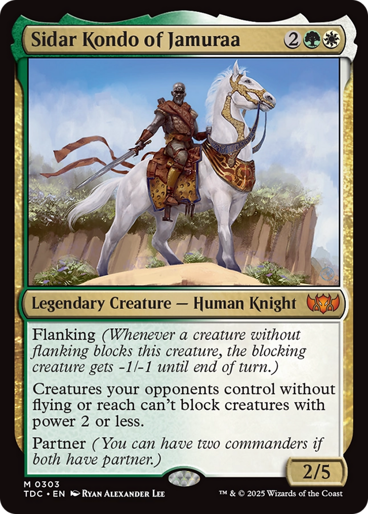 Sidar Kondo of Jamuraa (TDC-303) - Commander: Tarkir: Dragonstorm