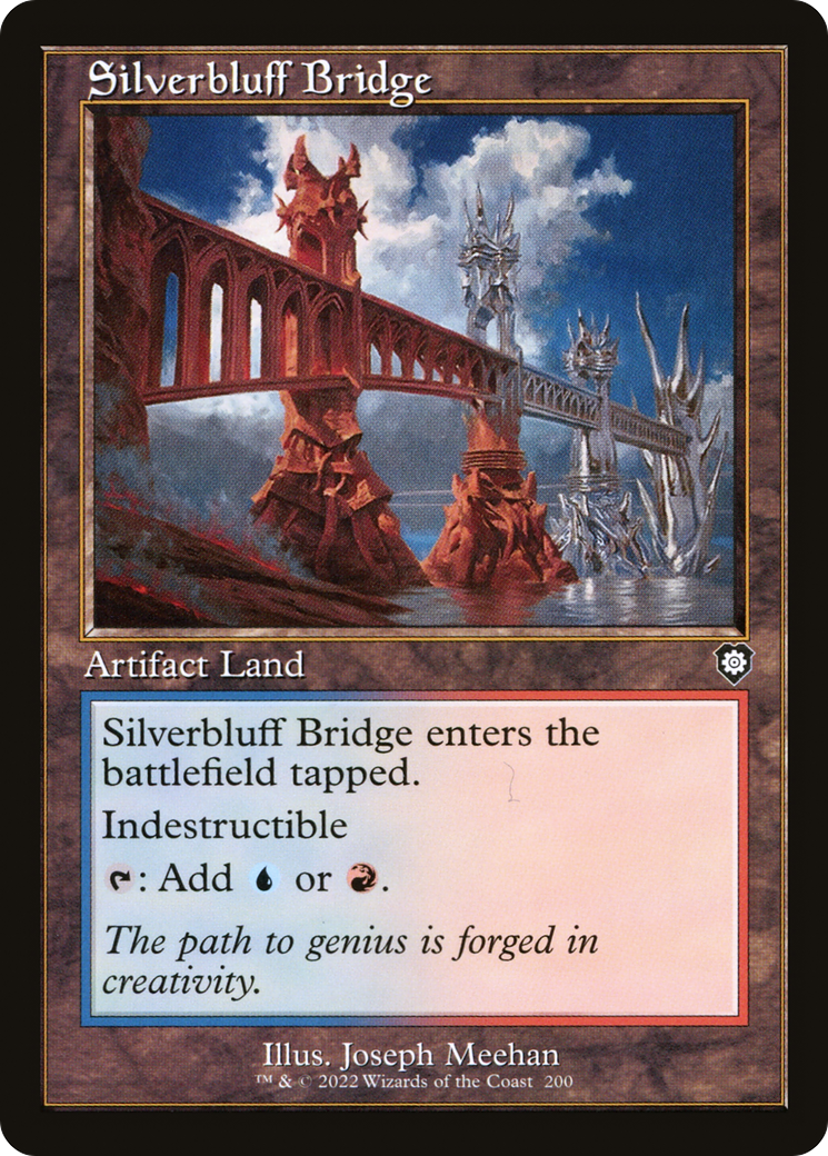 Silverbluff Bridge (Retro Frame) (BRC-200) - The Brothers' War Commander
