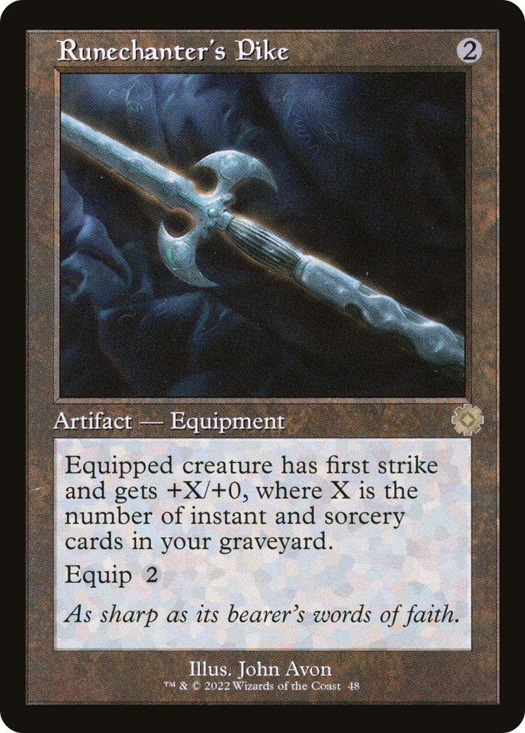 Runechanter's Pike (BRR-048) - The Brothers' War Retro Artifacts Foil