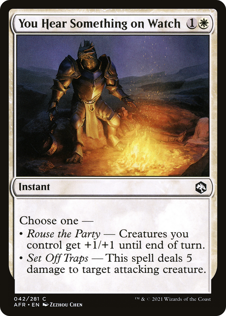 You Hear Something on Watch (AFR-042) - Adventures in the Forgotten Realms Foil