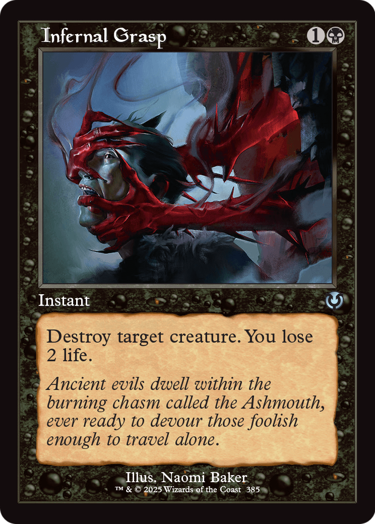 Infernal Grasp (Retro Frame) (INR-385) - Innistrad Remastered