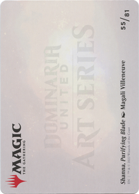 Shanna, Purifying Blade // Shanna, Purifying Blade (ADMU-055) - Dominaria United Art Series (Borderless)