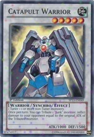 Catapult Warrior (Starfoil) (SP13-EN049) - Star Pack 2013 Unlimited