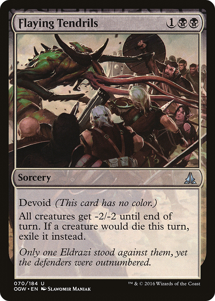 Flaying Tendrils (OGW-070) - Oath of the Gatewatch: (devoid) Foil