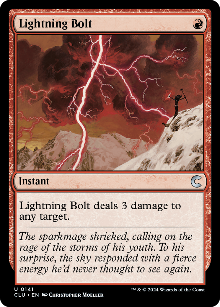Lightning Bolt (CLU-141) - Ravnica: Clue Edition