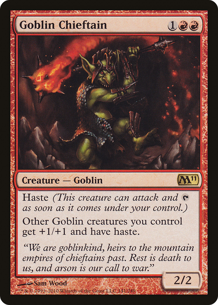Goblin Chieftain (M11-141) - Magic 2011 Foil