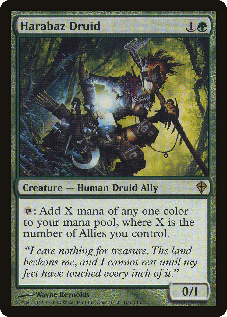 Harabaz Druid (WWK-105) - Worldwake Foil