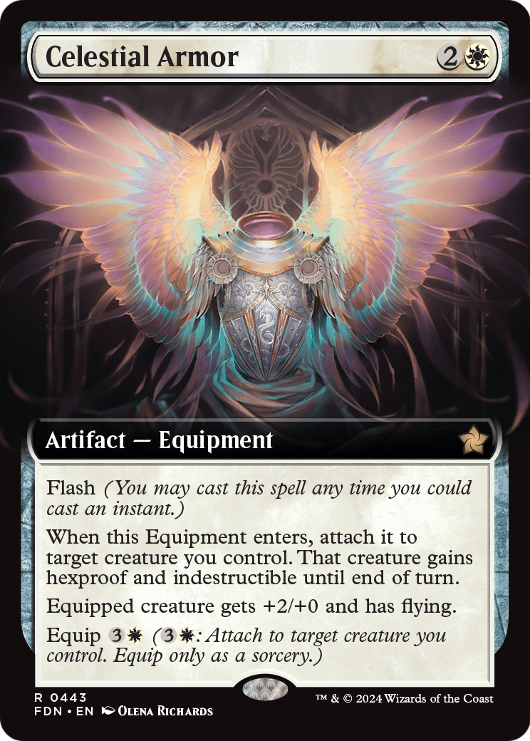 Celestial Armor (Extended Art) (FDN-443) - Foundations: (Extended Art) Foil