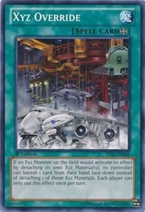 Xyz Override (LVAL-EN068) - Legacy of the Valiant 1st Edition