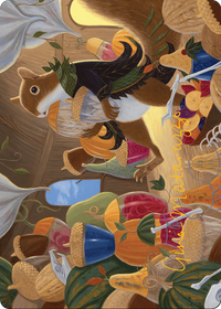 Stocking the Pantry // Stocking the Pantry (ABLB-024) - Bloomburrow Art Series (Borderless)