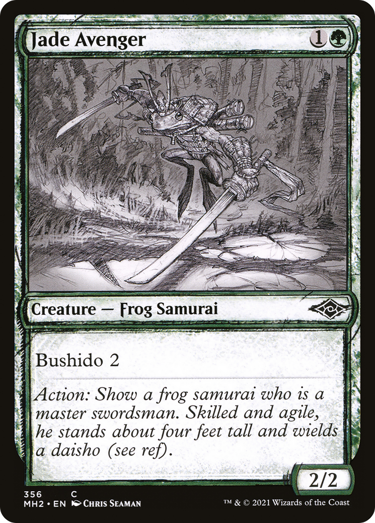 Jade Avenger (Showcase) (MH2-356) - Modern Horizons 2: (Showcase)
