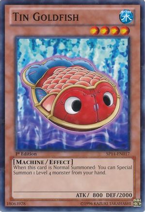 Tin Goldfish (Starfoil) (SP14-EN017) - Star Pack 2014 1st Edition