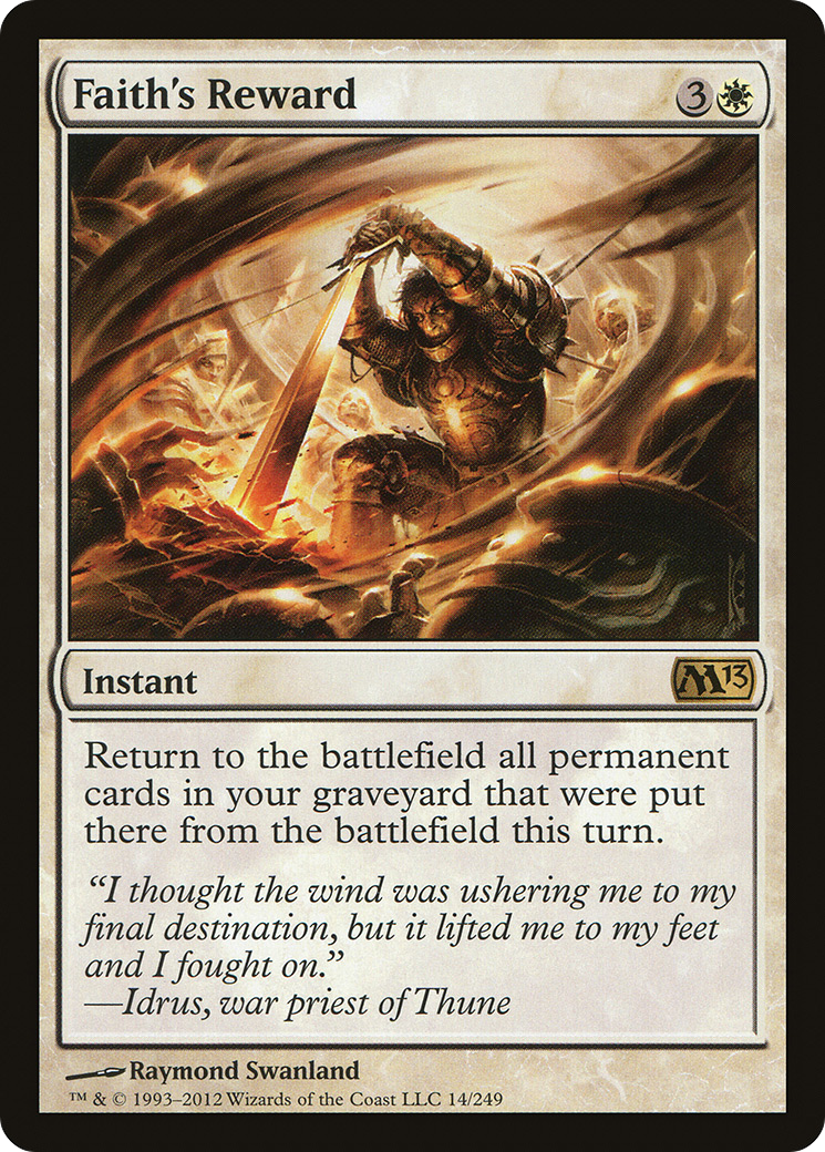 Faith's Reward (M13-014) - Magic 2013