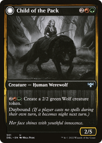 Child of the Pack (DBL-501) - Innistrad: Double Feature: (Double Faced Transform) Foil