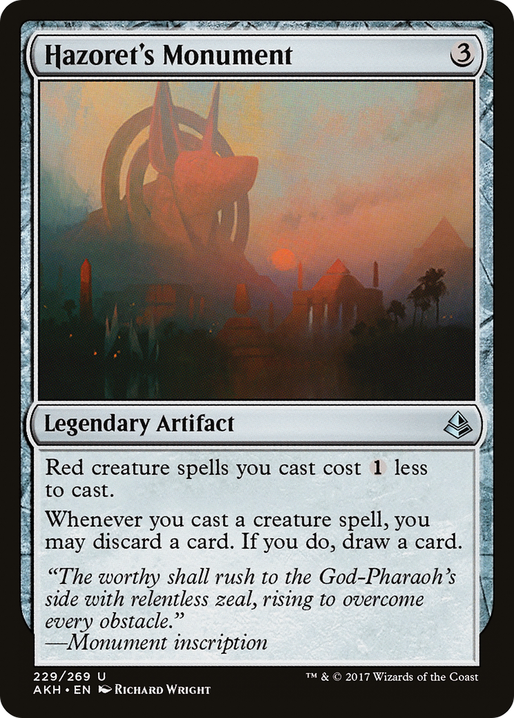 Hazoret's Monument (AKH-229) - Amonkhet
