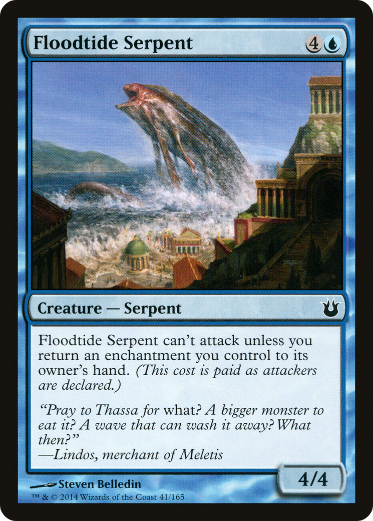 Floodtide Serpent (BNG-041) - Born of the Gods Foil