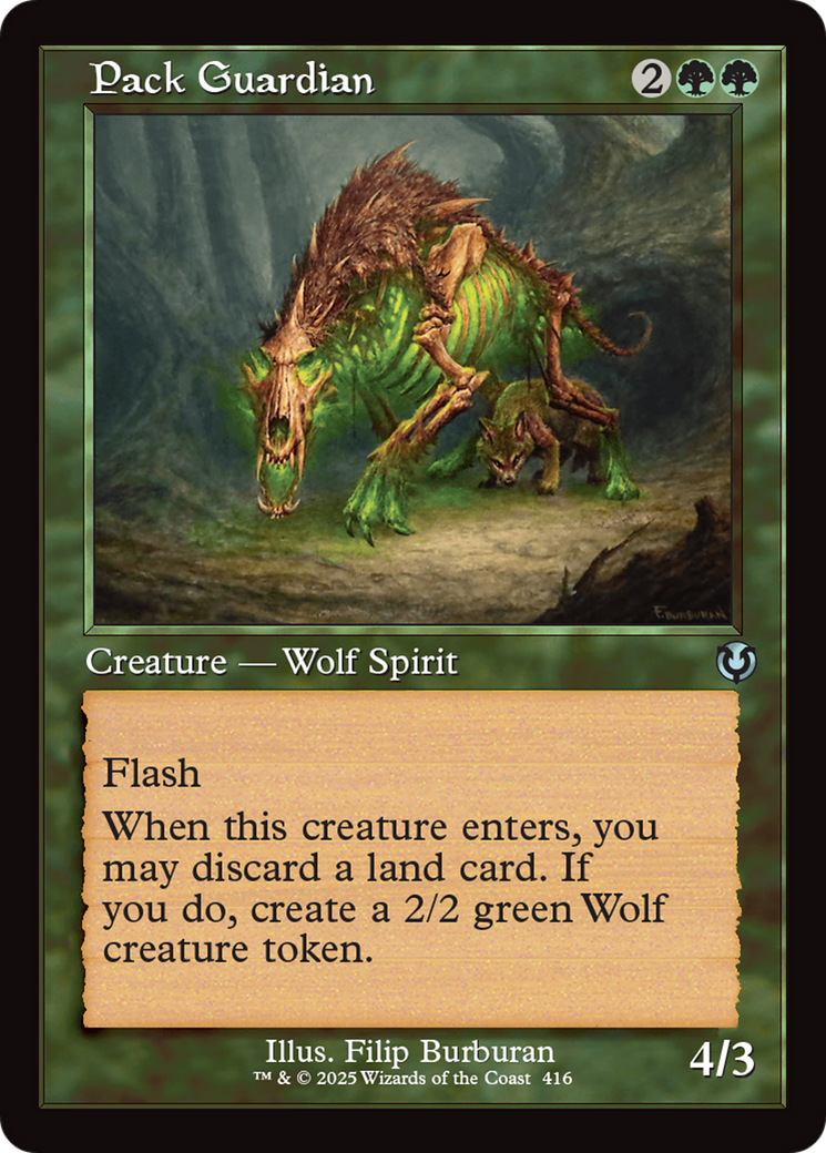 Pack Guardian (Retro Frame) (INR-416) - Innistrad Remastered Foil