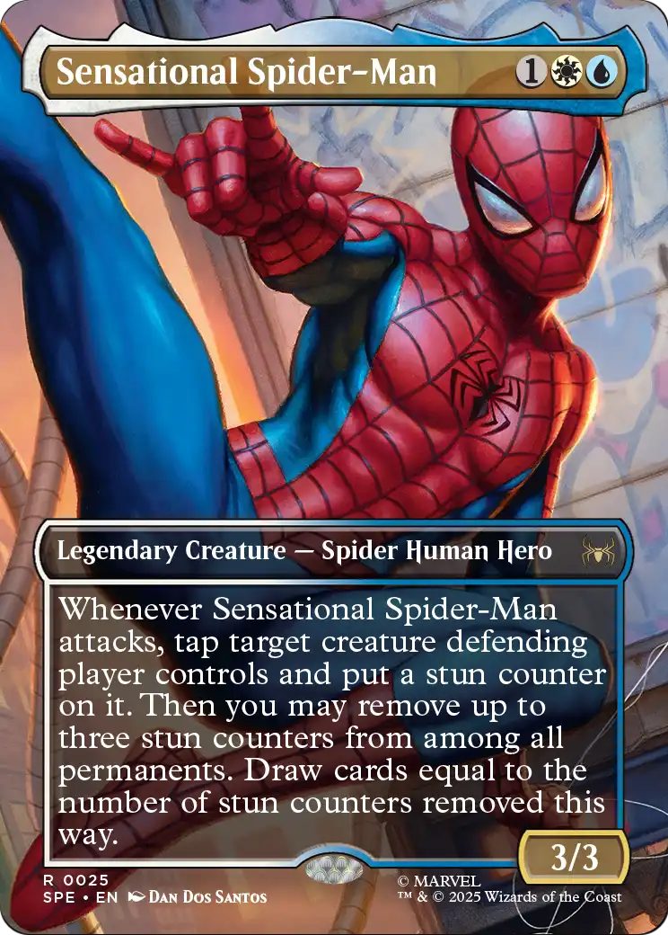 Sensational Spider-Man (Borderless) (SPE-025) - Marvel's Spider-Man: Eternal-Legal