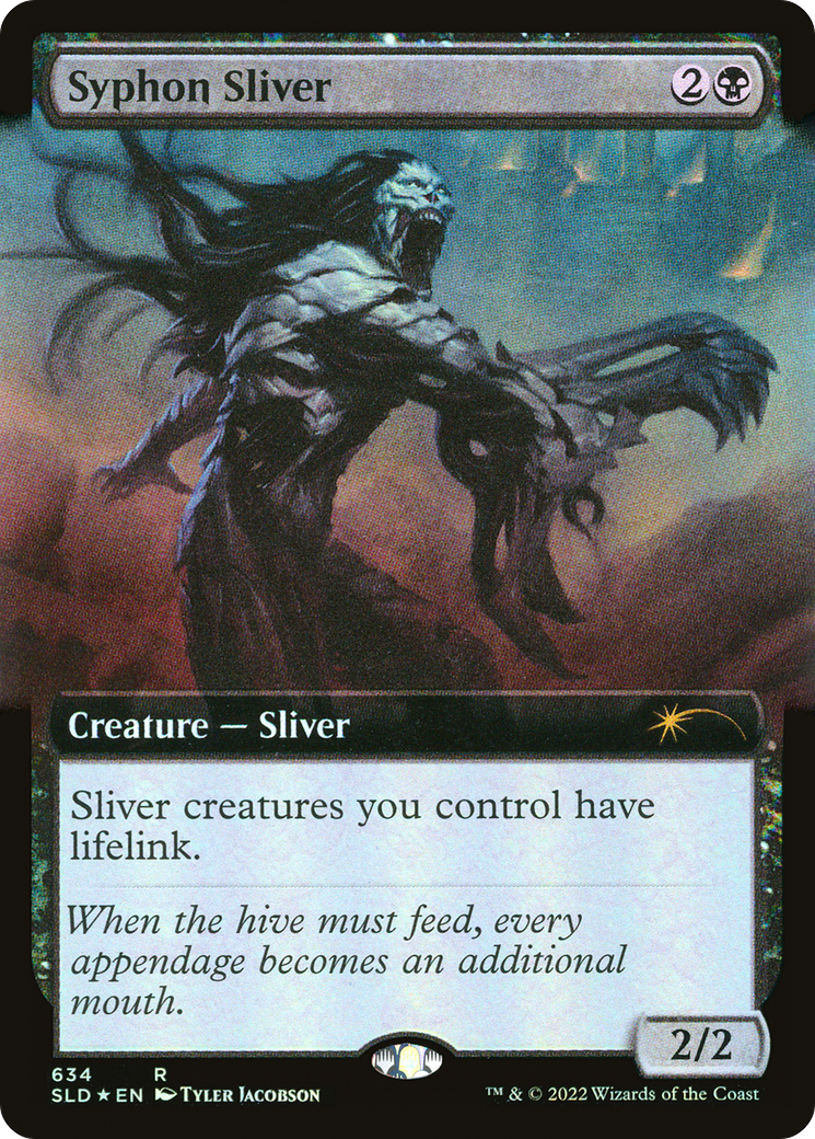 Syphon Sliver (Extended Art) (SLD-634) - Secret Lair Drop: (Extended Art) Foil
