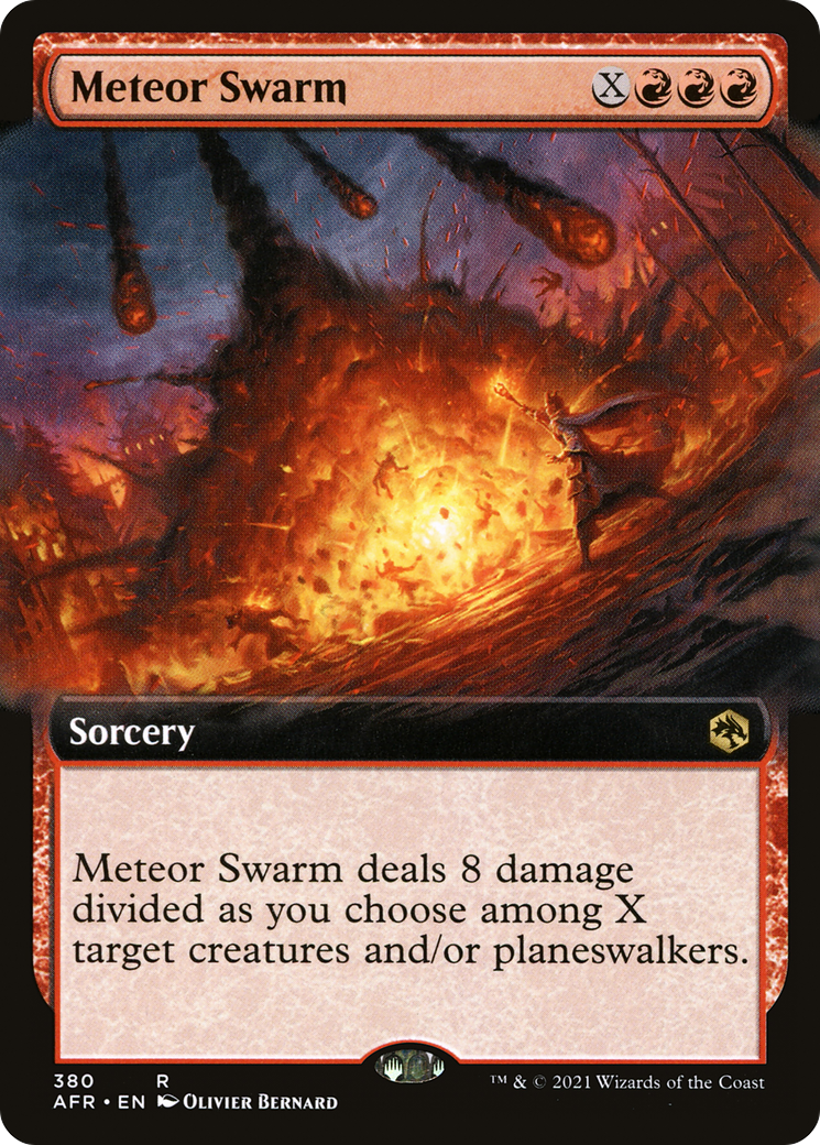 Meteor Swarm (Extended Art) (AFR-380) - Adventures in the Forgotten Realms: (Extended Art) Foil