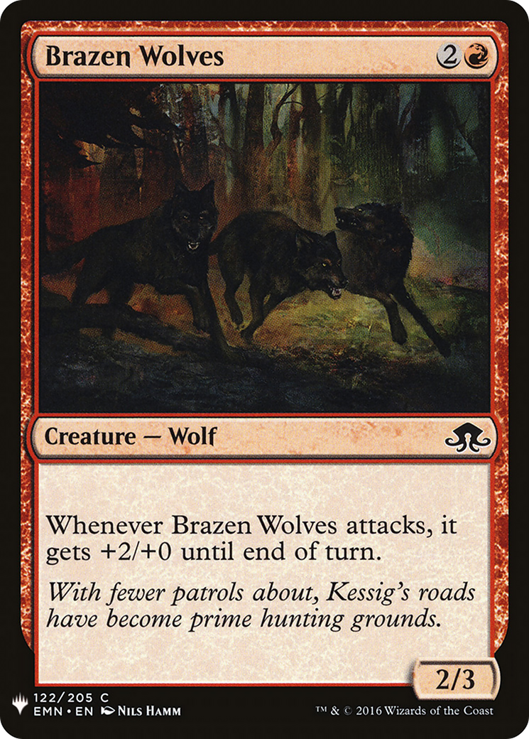 Brazen Wolves (LIST-122) - The List