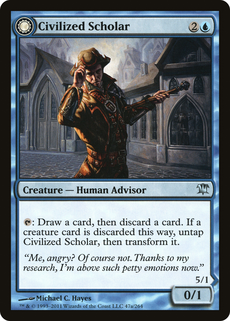 Civilized Scholar (ISD-047) - Innistrad: (Double Faced Transform)