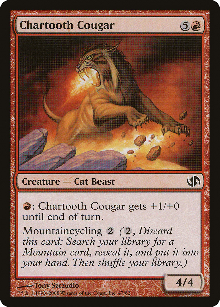 Chartooth Cougar (DD2-047) - Duel Decks: Jace vs. Chandra