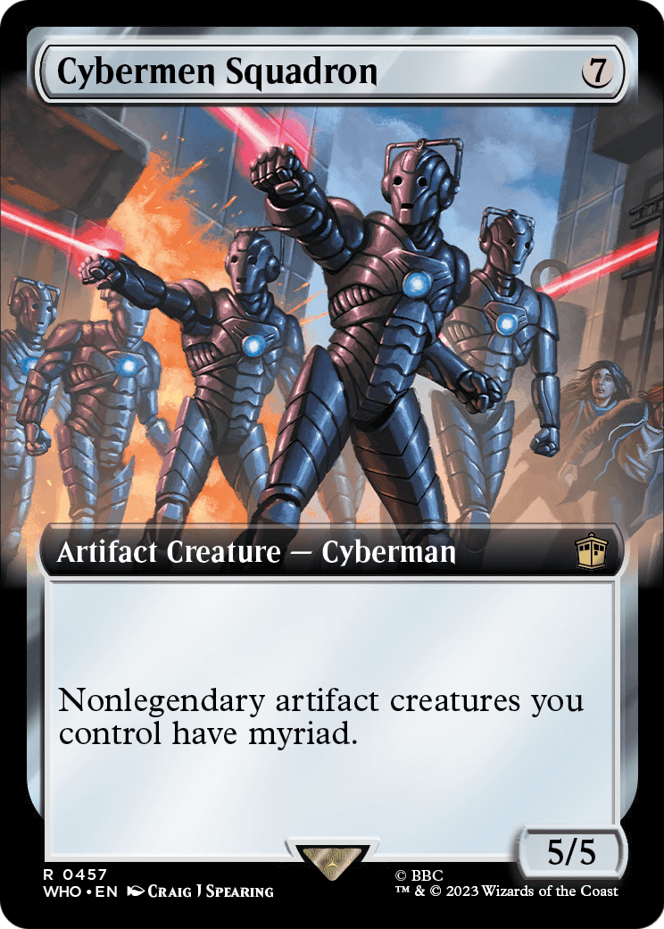 Cybermen Squadron (Extended Art) (WHO-457) - Doctor Who: (Extended Art)
