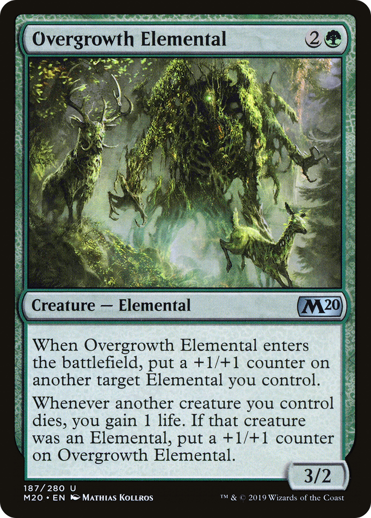 Overgrowth Elemental (M20-187) - Core Set 2020