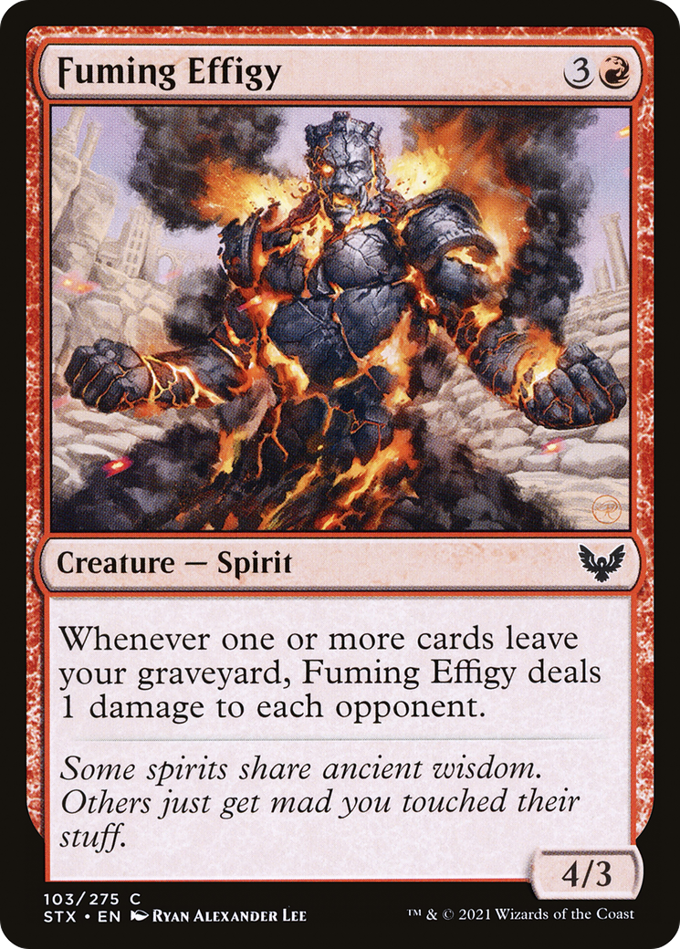 Fuming Effigy (STX-103) - Strixhaven: School of Mages
