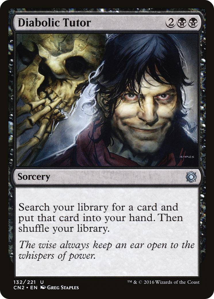 Diabolic Tutor (CN2-132) - Conspiracy: Take the Crown