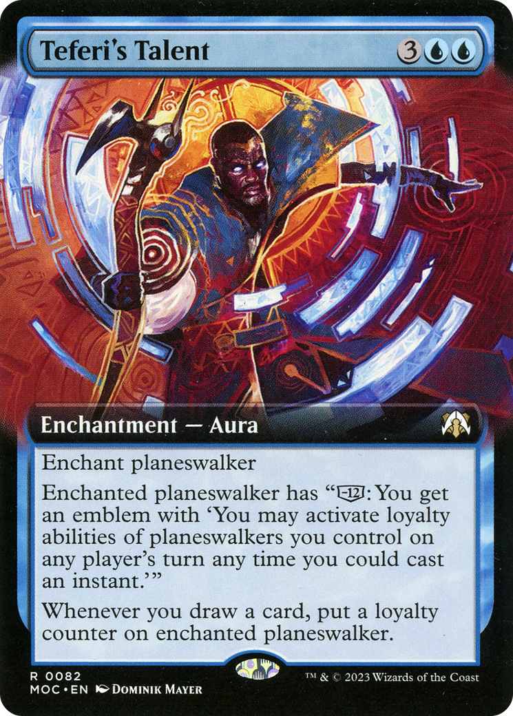 Teferi's Talent (Extended Art) (MOC-082) - March of the Machine Commander: (Extended Art) Foil